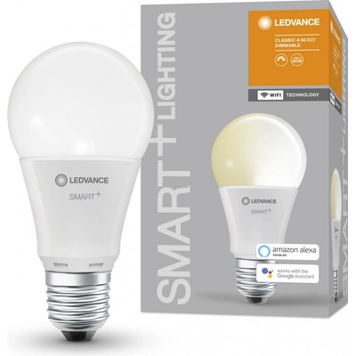 Ledvance Inteligentná LED žiarovka SMART+ WIFI, E27, A60, 9W, 806lm, 2700K, teplá biela