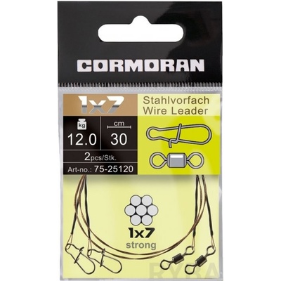 Cormoran lanko s obratlíkem a karabinkou 1x7 30cm 9kg