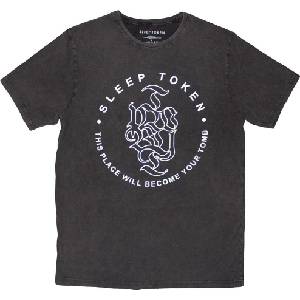 Sleep Token Tomb Text Ring Stone Wash Black M Риза (SLTKSTNW05MC02)