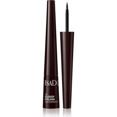IsaDora Glossy Eyeliner vodeodolná očná linka 42 Dark Brown 2,5 ml