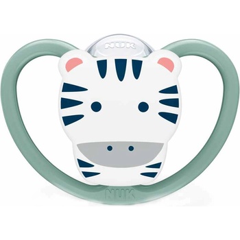 Nuk Силиконова залъгалка NUK - Space, 18-36 м, зебра (10739481)