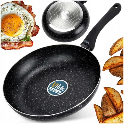 Granitová pánev Vilde Black Line 26 cm indukce plyn kamenný povrch