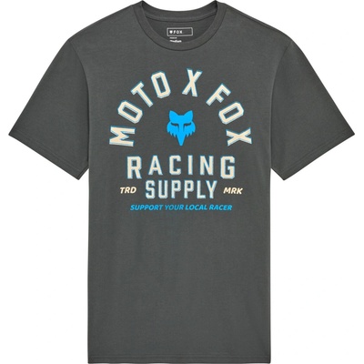 FOX triko Local Racer Ss Prem Tee dark shadow