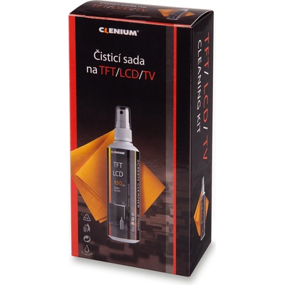 Clenium Cleaning Kit čisticí sada na monitory utěrka + čisticí roztok, 150 ml