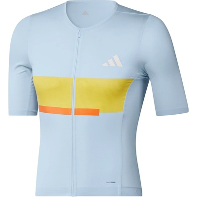 adidas Мъжка фланелка с къс ръкав за колоездене adidas Tempo Jersey Neo Cycling jersey - Crystal Sky - размер XL (056-4142-0115)