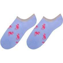 Dámske bambusové ponožky Flamingo K modrá bledá