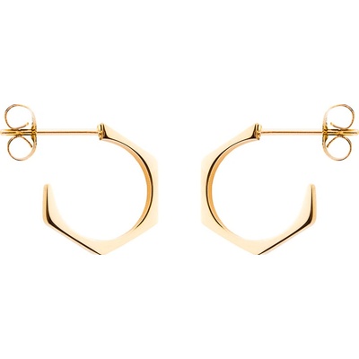 Franco Bene Geometrické náušnice pozlacené 1358