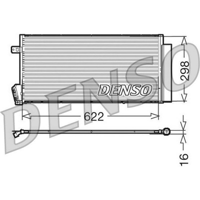 Kondenzátor, klimatizace DENSO DCN09018 DCN09018