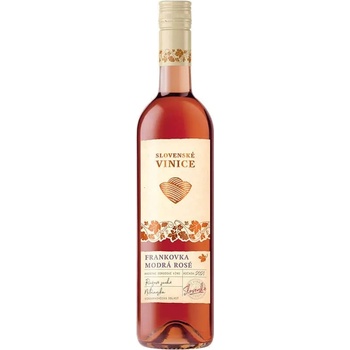 Slovenské Vinice Frankovka modrá rosé ružové suché 2021 11,5% 0,75 l (čistá fľaša)
