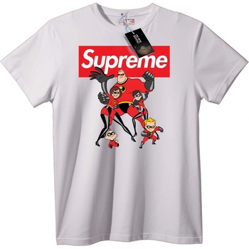 NOONEBRAND Тениска Supreme The Incredibles - M, White