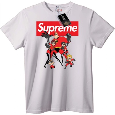 NOONEBRAND Тениска Supreme The Incredibles - M, White