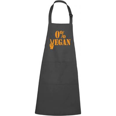 Dobrý Triko Zástěra s potiskem 0% vegan Antracitová