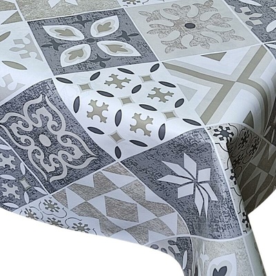 Ubrus PVC Z-A 29, metráž, 20 m x 140 cm, ornamenty šedo-béžové, IMPOL TRADE
