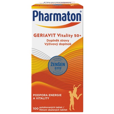 PHARMATON Geriavit Vitality 50+, 100 tablet