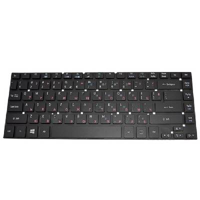 Клавиатура за лаптоп Acer, съвместима със серия Aspire 3830 4755 4830 ES1-511 ES1-520, без рамка, сива, с малък Enter
