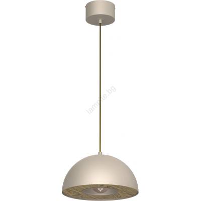 Пендел ELGUND 1xE27/15W/230V Ø 28, 5 см бежов (LU4535)