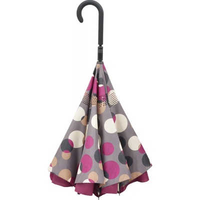 Doppler Crazy Dots Berry holový deštník růžový