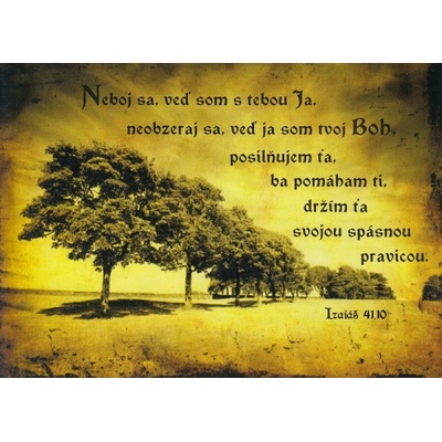 Pohľadnica: Neboj sa, veď som s tebou Ja...
