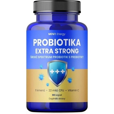 MOVit Energy probiotika extra strong 90 veganských tablet