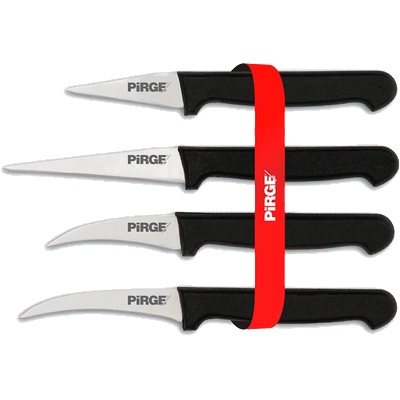 Pirge Pirge-К-т карвинг ножове извити 4бр с черна дръжка 41274 (0199127)