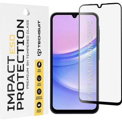Techsuit Протектор за Samsung Galaxy A15 4G / A15 5G / M15 - ESD стъкло - черен