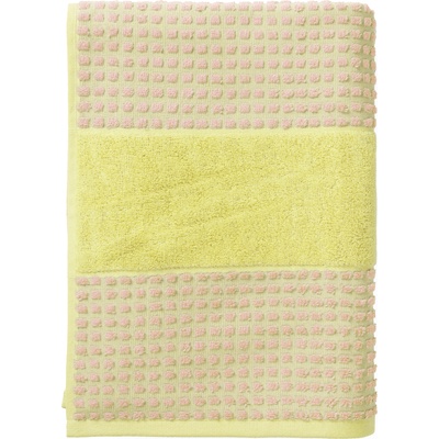 Juna Кърпа Juna Check 50 x 100 см жълто-розова (615081)