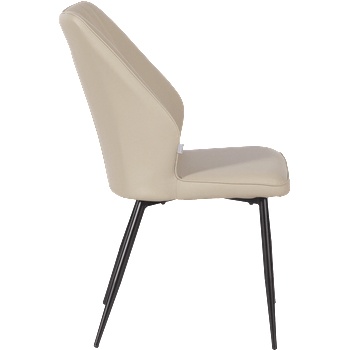 Carmen Трапезен стол laredo y еко кожа - крем 79 (3532139)