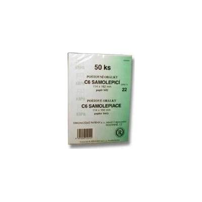 Obálka bílá samolepící C6 50ks 114x162mm
