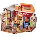 ROBOTIME Rolife DIY 3D dřevěné puzzle Knihkupectví na rohu 108 ks