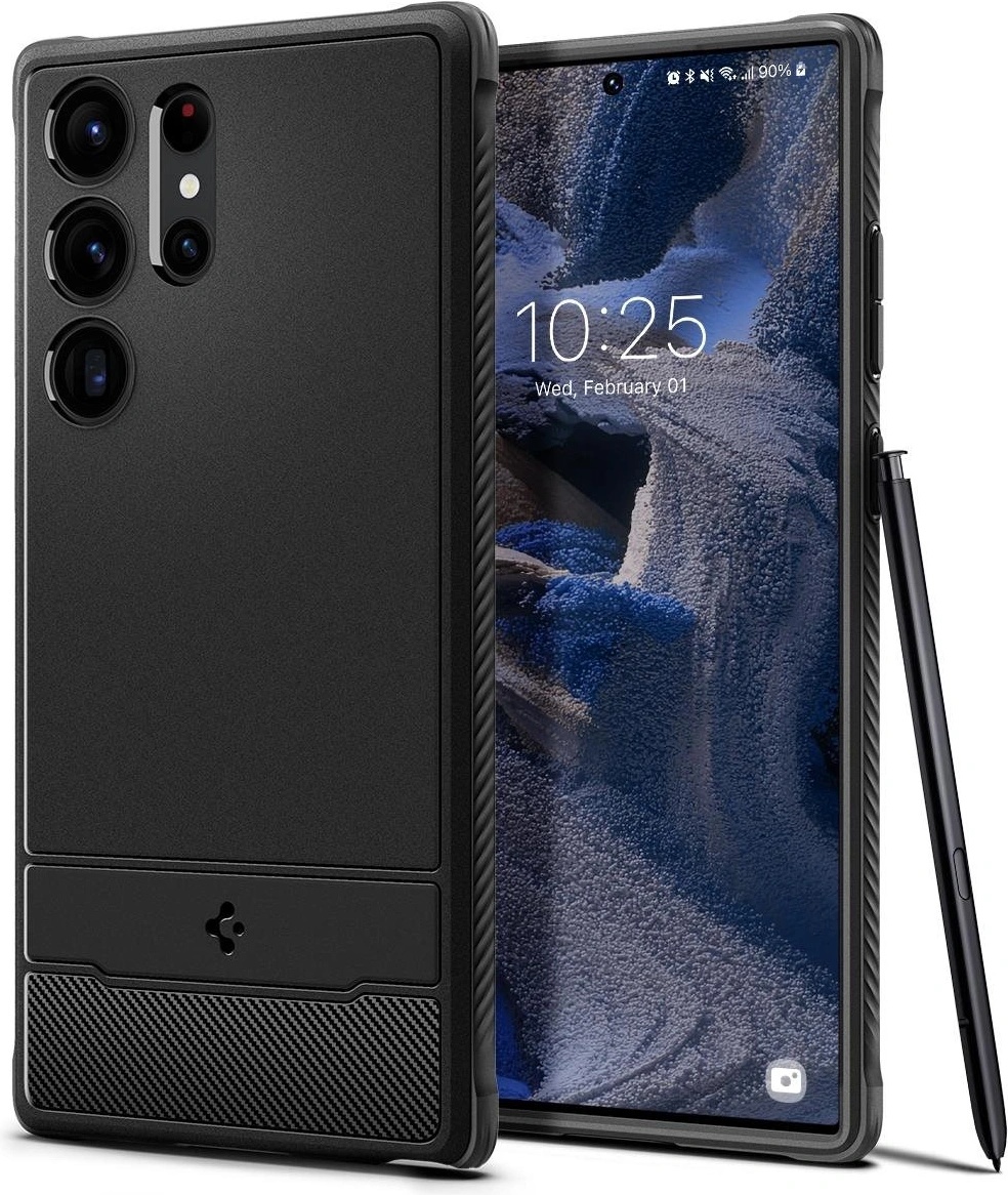 Spigen Samsung Galaxy S23 Ultra S918 Rugged Armor Case matte black (ACS05613)