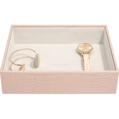 Stackers Ковчеже за бижута Stackers Croc отварящо се cлassic розово (74362)