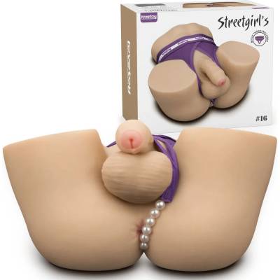 Мастурбатор с анус и пенис, реалистичен - Streetgirl's Dildo 16 (LVTOY00805)