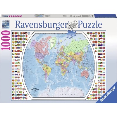 Puzzle Ravensburger Political World Map 1000pc (19633)
