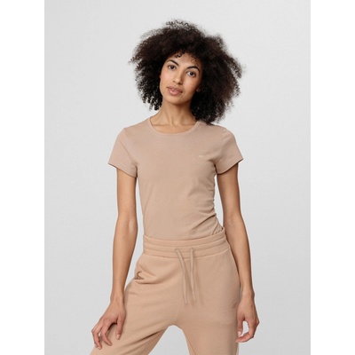 4F Dámske tričko H4L22 TSD033 LIGHT BROWN