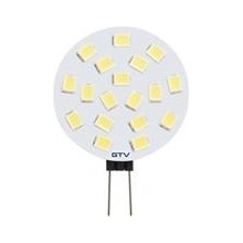 GTV LED , A-G, G4, 3000K, 2,5W, DC12V, 180°, 250lm