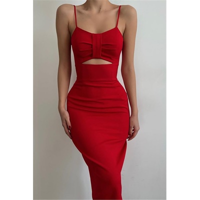 Madmext Дамска вталена рокля mg1438 - Червена #328196 (328196_Червен)