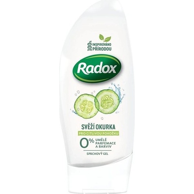 Radox Sensitive Osviežujúci uhorka sprchový gél pre citlivú pokožku 250 ml