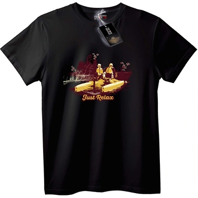 NOONEBRAND Тениска Просто Релакс с Лодка - 2XL, Black