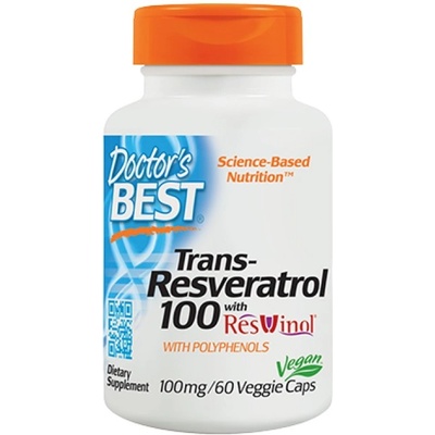 Doctor's Best Trans-Resveratrol 100 mg | with ResVinol-25 [60 капсули]