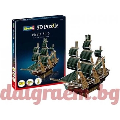 Revell 3D пъзел Revell 00115 - Пиратски кораб (R00115)