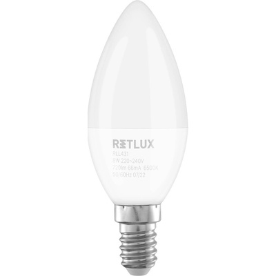Retlux RLL 431 LED žárovka Candle 8W E14 denní bílá