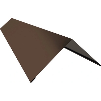 Hřebenáč klasik r.š.400mm pozink Lakovaný RAL 8017 hnědá čoko s folií dl.2m
