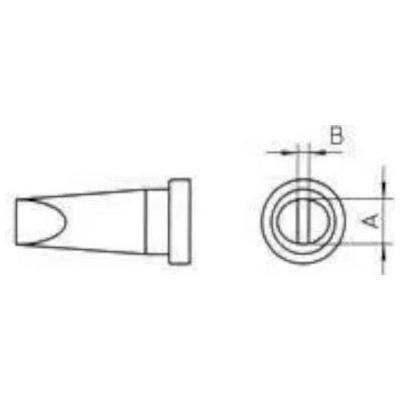 Weller LTR A LÖTSPITZE 1,6MM pájecí hrot dlátový Obsah 1 ks