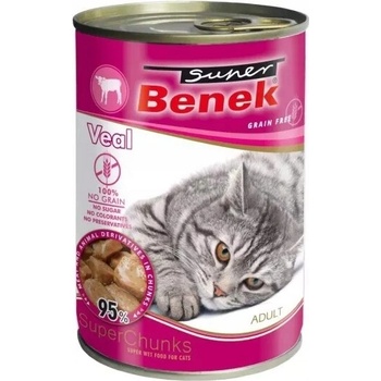 Super Benek Chunks Bezobilné s teľacím mäsom v omáčke 415 g