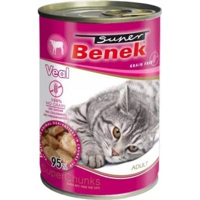 Super Benek Chunks Bezobilné s teľacím mäsom v omáčke 415 g