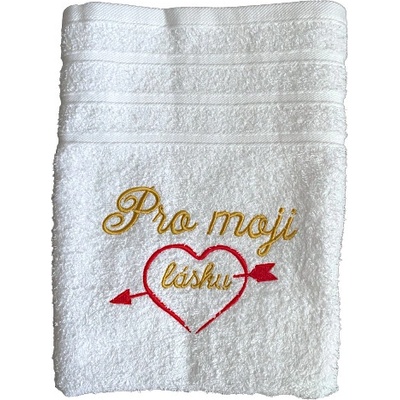 Top textil ručník s výšivkou po moji lásku 50 x 100 cm