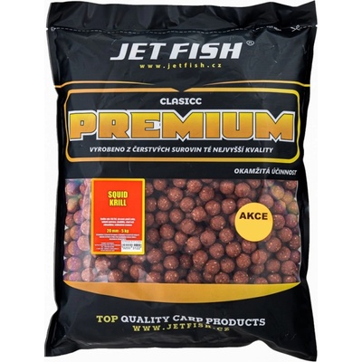 Jet Fish Boilies Premium Clasicc 5kg 24mm Squid / Krill