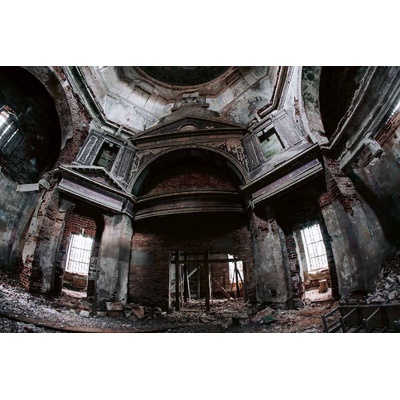 DIMEX ART Флизелинов фототапет стара готическа църква 375 x 250 см