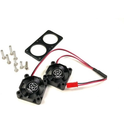 Absima Výkonné duo ventilátorov 30×30 mm pre aktívne chladiče, 15000 ot./min.