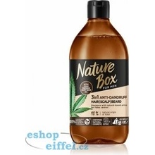 Nature Box Hemp Seed šampon proti lupům 3 v 1 pro muže 385 ml